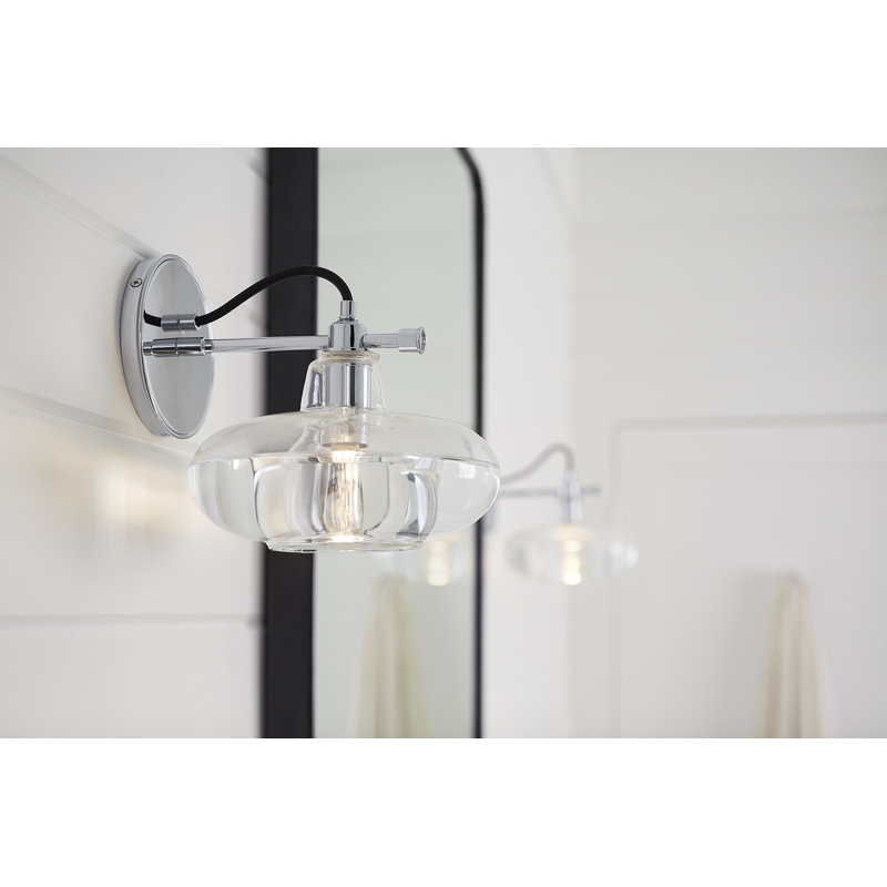 Modern Farm 1 - Light Armed Sconce, Polished Chrome