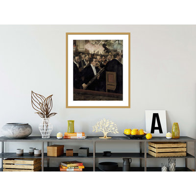 «The Orchester at the Opera» par Edgar Degas, impression giclée encadrée