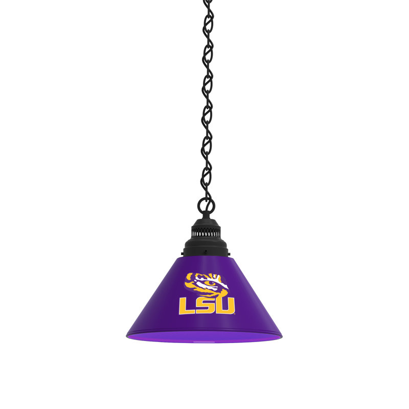1 - Light Single Pendant, Black, LSU Tigers