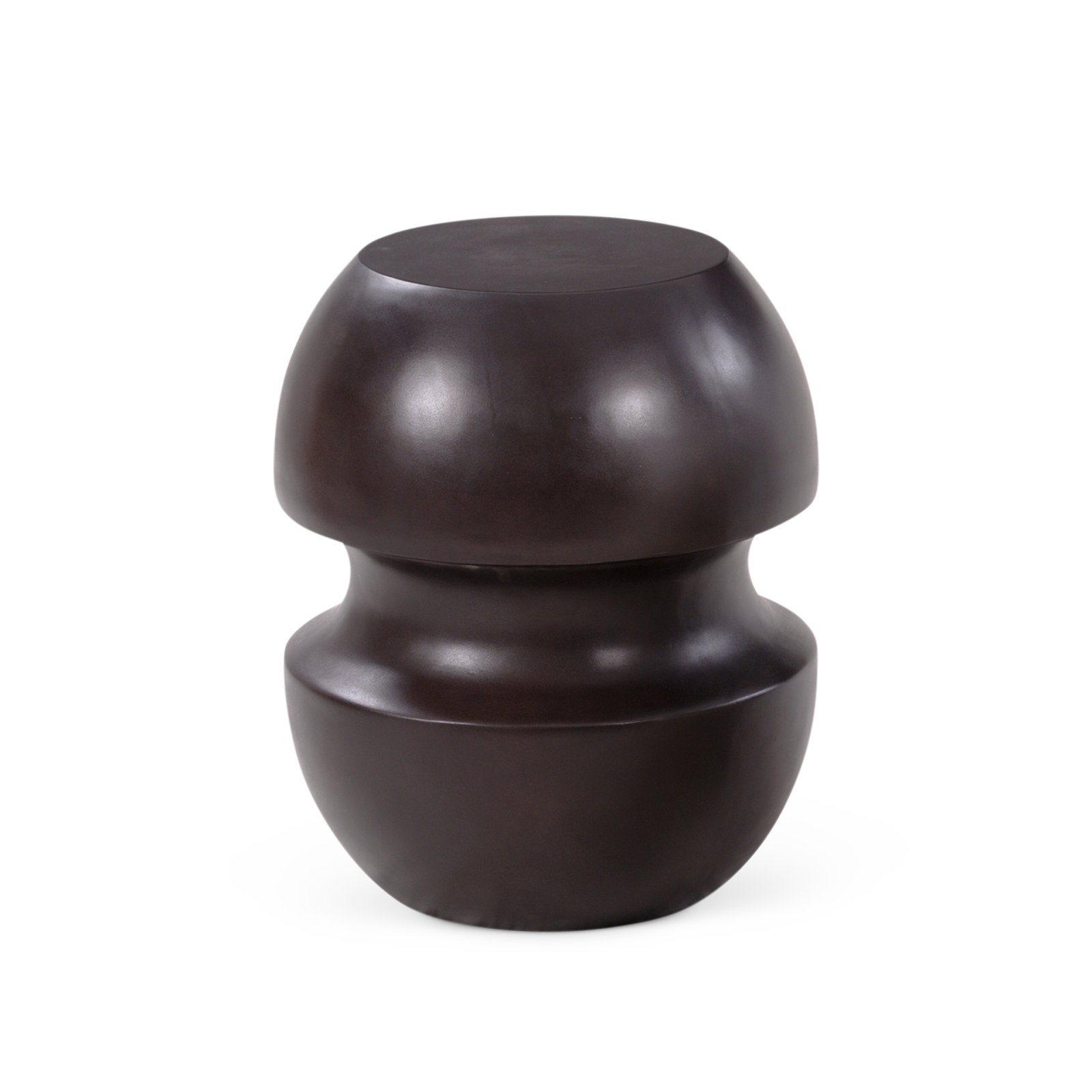 Cyrus Indoor/Outdoor Concrete End Table, Lava