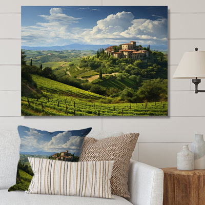 Italy Tuscan Tranquillity On Canvas Print