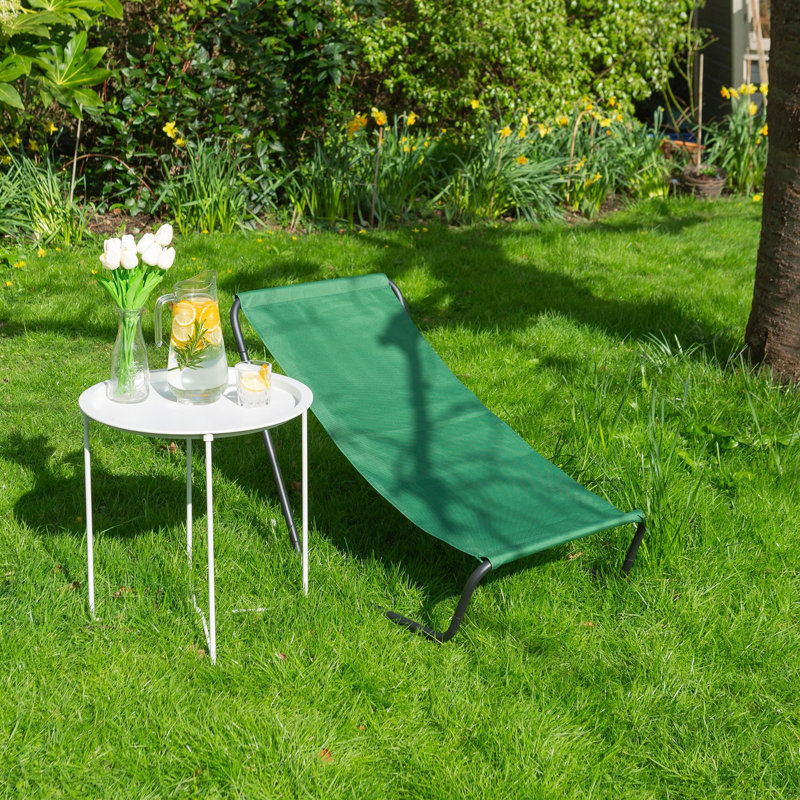 100cm Long Single Chaise, Green