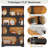 71" Tall Bookcase, 4-Tier S-Shaped Bookshelf-540982203