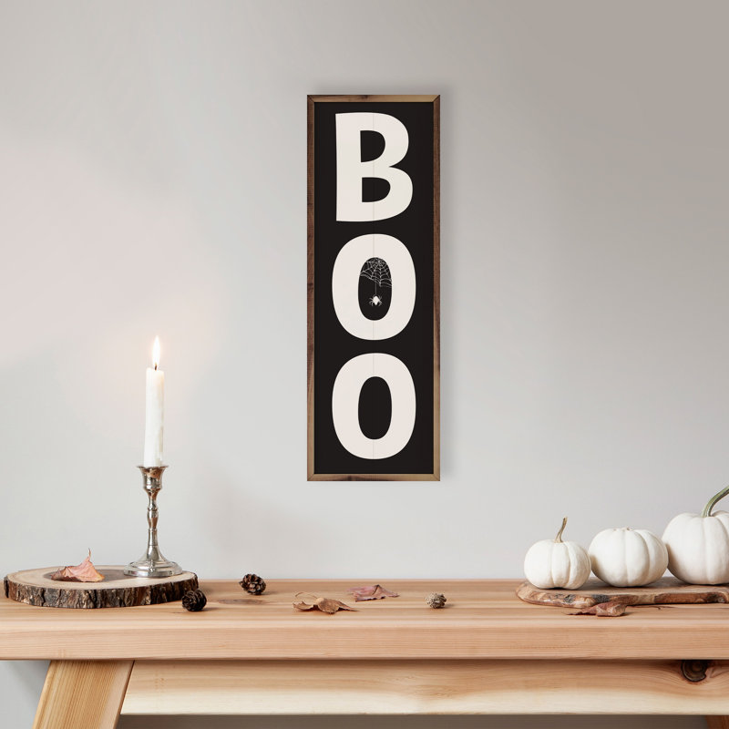 BOO Spiderweb Black, 8" W x 24" H