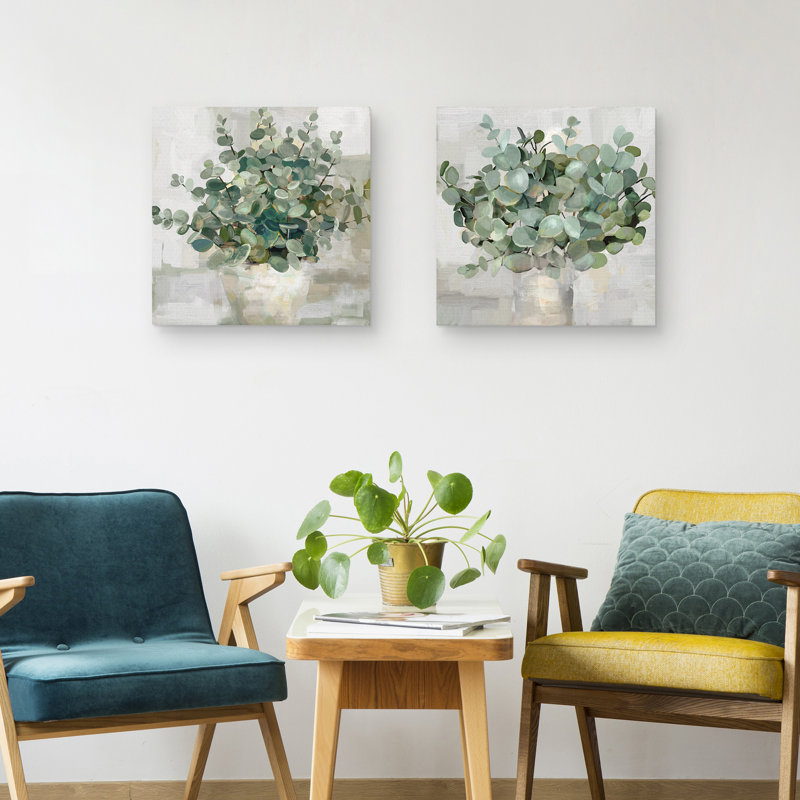 " Eucalyptus Pot I, Eucalyptus Pots II " 2 - Pieces