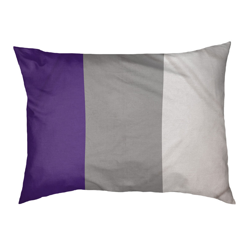 Coussin d'intérieur New York, Moyen (l 40 po x P 30 po x H 6,5 po), Mauve / Gris / Blanc
