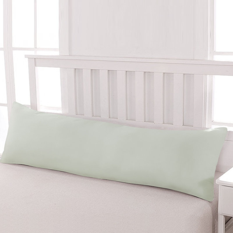 Body Pillow Cover, 1800 Brushed Microfiber Body Pillowcase with Envelope Closure - 20x54 Inches - NTBAY, Light Gray, 1