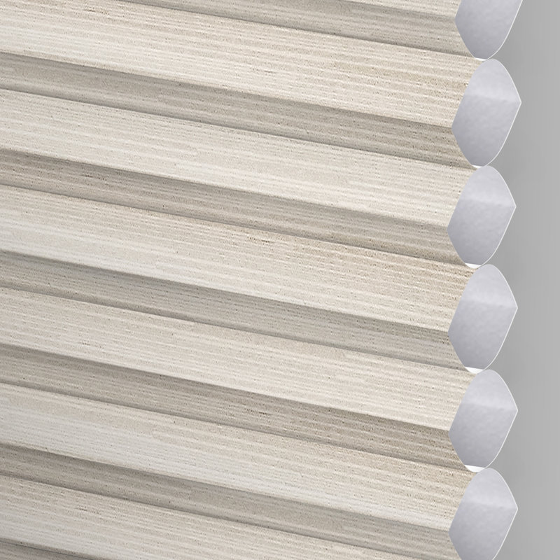 Store alvéolaire sans chaîne, Rayure - Taupe, L 66 po x L 72 po