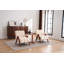 Ensemble de 2 chaises d'appoint en chenille de style Mid-Century moderne en forme de nuage, fauteuils de salon en bois massif pour le salon et la chambre à coucher-1769457551