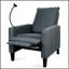 Fauteuil inclinable réglable confortable avec téléphone et porte-gobelets pour une détente ultime à la maison-1966977399