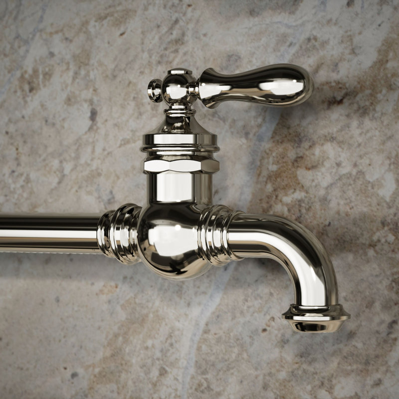 Artifacts® Single-Hole Wall-Mount Pot Filler, Vibrant Polished Nickel