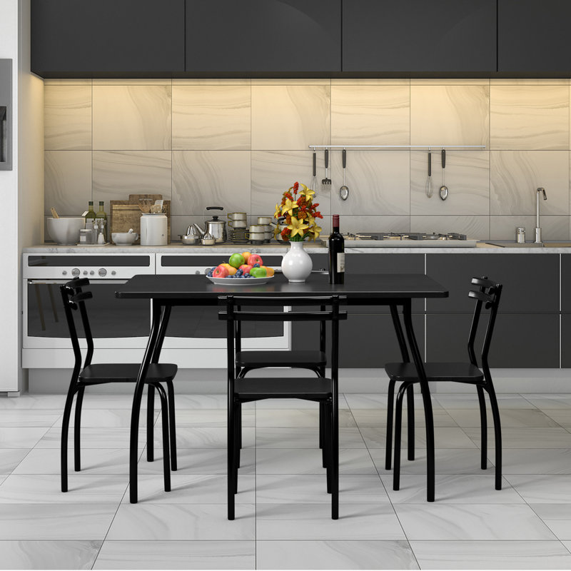 Mulvey 4 - Person Four Leg Dining Set