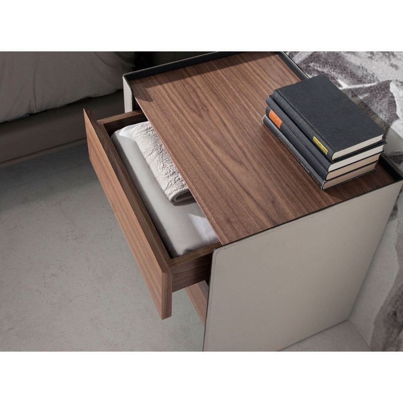50cm W Manufactured Wood Bedside Table