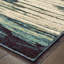 Tapis bleu sarcelle / brun Ernie-1419514021