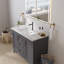 Robinet de lavabo vasque à poignée simple avec drain-105783056