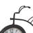 Roman Numeral Mechanical Tabletop Clock with Alarm in Brown/White