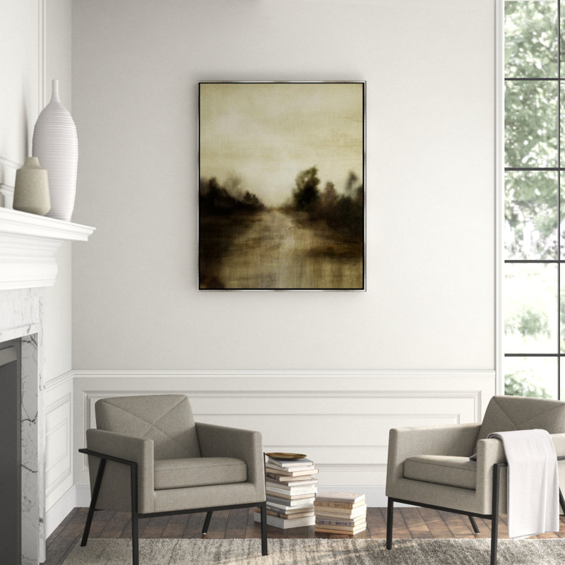 Country Path Print by James McAllen, Glass Coat, 50" H x 40" W x 1.5" D