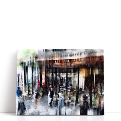 Busy Sidewalk - reproduction d'art sur toile