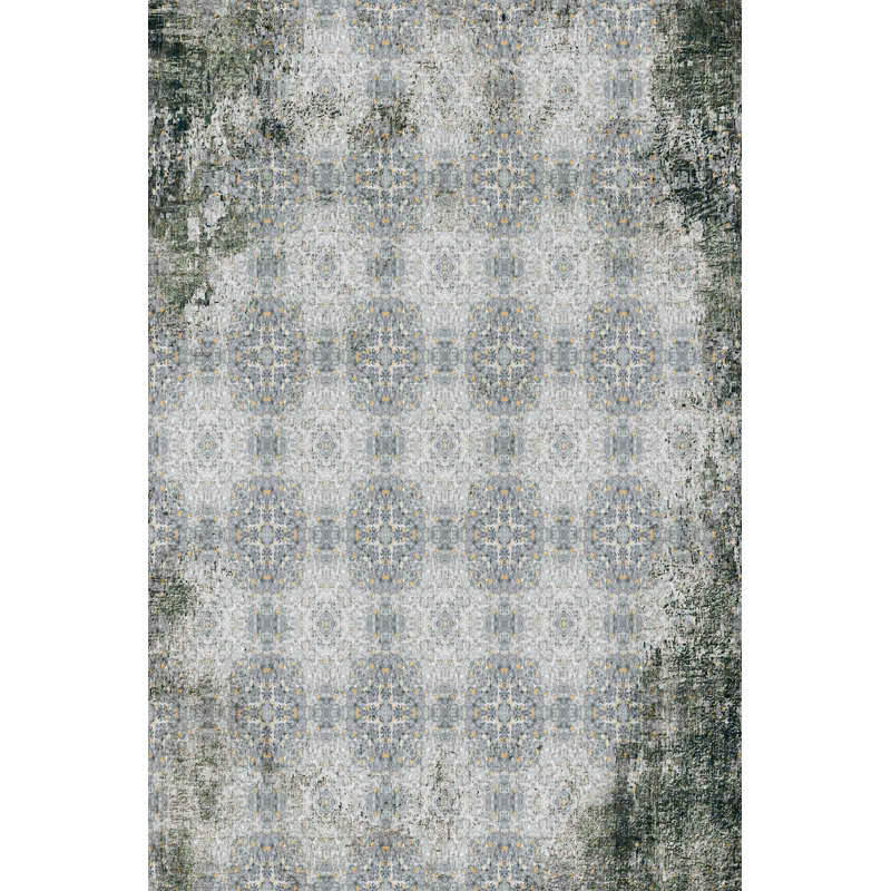 Luxurious Woven Carpet Rug, 2.6 x 4.0 ft | 100% Polyester, 0.4 in Pile Height | Antibacterial & Non-Slip PVC Dot Underside | Machine Washable, 3D Digital Printing | Perfect for Living Room & Bedroom Decor