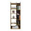 Bibliothèque Magnolia, bureau, Macadamia / noir