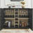 Mid Century Modern Fluted Hollowed Out Liquor Cabinet-1445607989