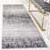 Riebe Abstract Silver/Black Area Rug