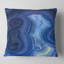 Blue Agate Stone Design - coussin imprimé abstrait-29963625-29961828
