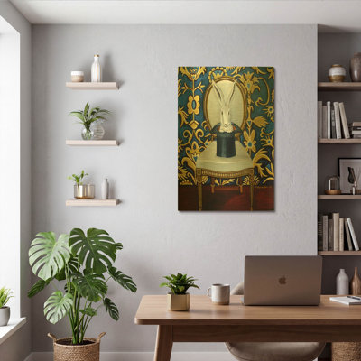 'Magic Hat' By Catherine A Nolin Gold Metal Wall Art, 24" x 36"