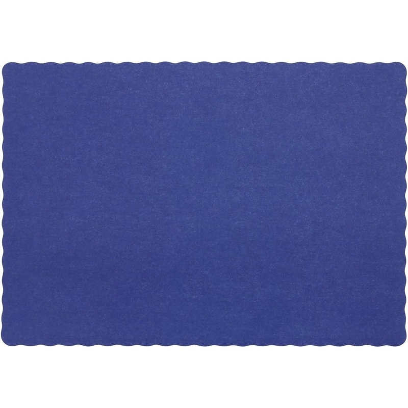 Napperon jetable, paquet de 1000, Bleu, 13.3" L x 9.3" W