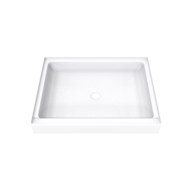 DreamLine DreamStone Single Threshold Shower Base, Rectangular, 42" W x 34" L x 5.5" H, Center