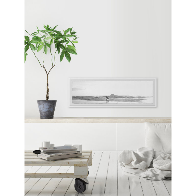 Early Morning Surf II - Photographie panoramique de cadre photo, H 15 po x l 45 po x P 1,5 po