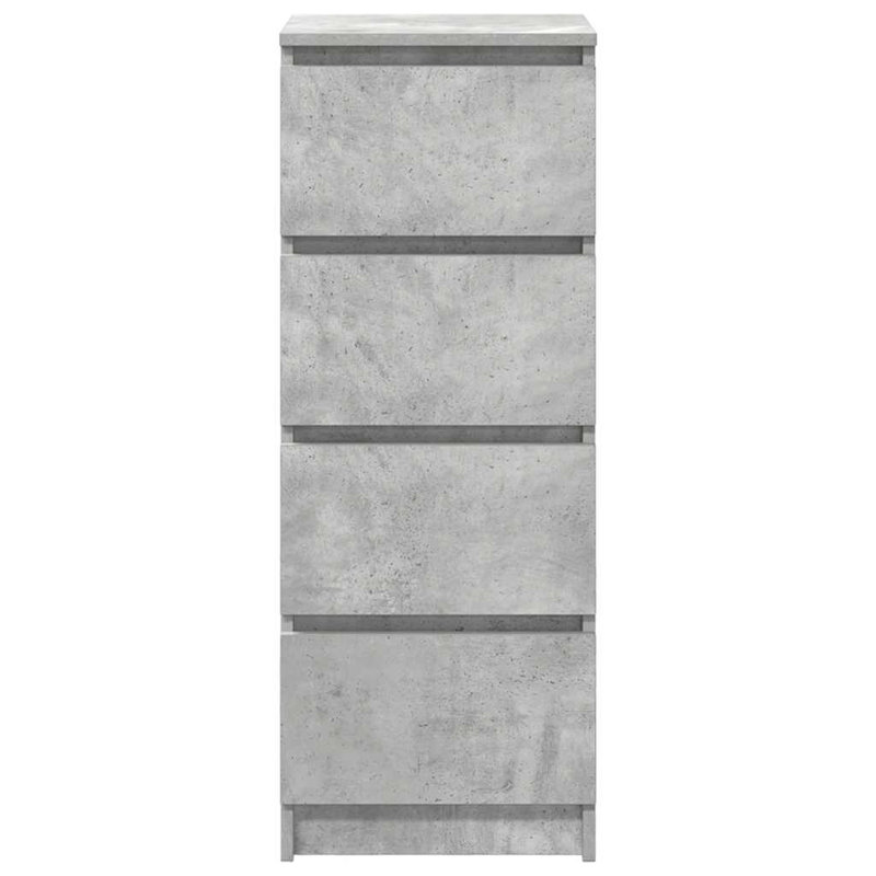 Sideboard 37.5X35x99 Cm Engineered Wood, Concrete Grey