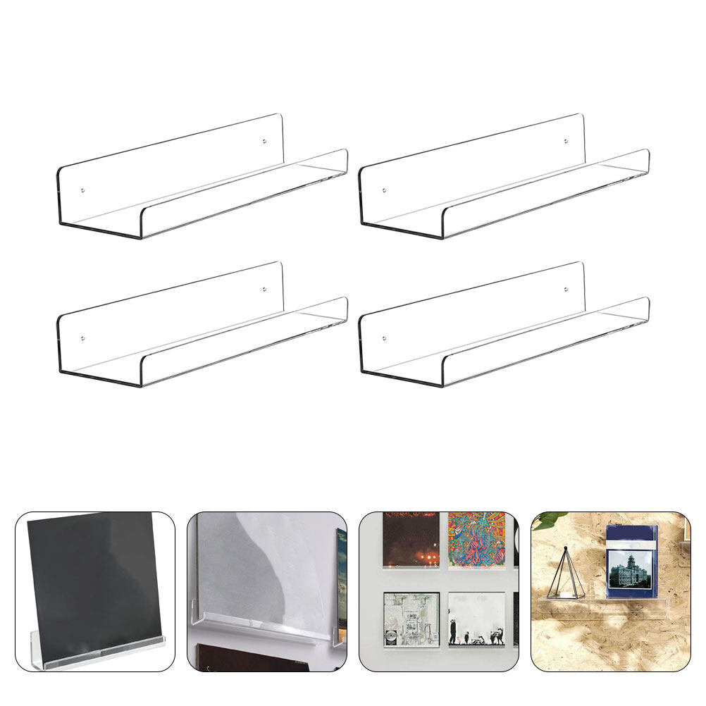 Rebrilliant 4 Piece Plastic / Acrylic Floating Shelf | Wayfair