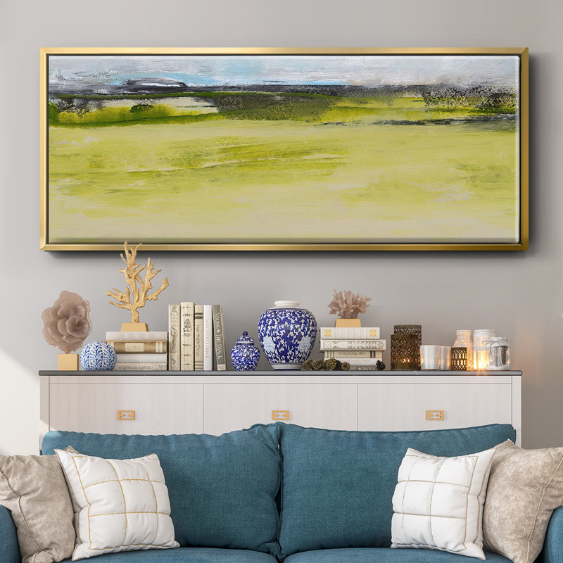 From the Terrace IV- Framed Canvas, 20" H x 50" W