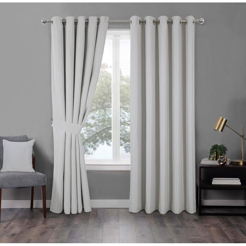 Kareesha Blackout Curtain Pair, 114 W x 137 D cm, Natural