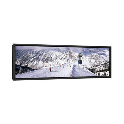 Téléphérique aérien dans une station de ski, station de ski Snowbird, Utah, États-Unis par Panoramic Images - Impression sur toile tendue sur châssis