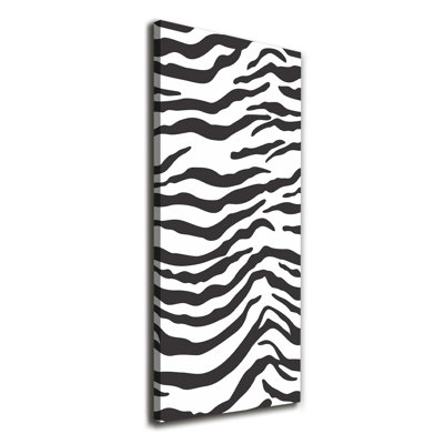 Zebra Background - Wrapped Canvas Print