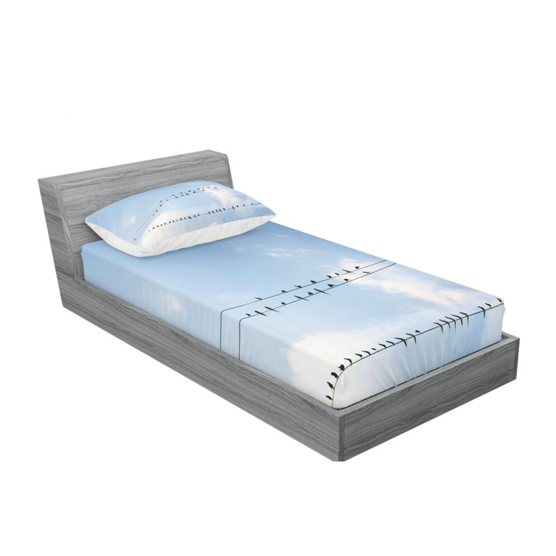 Ensemble de draps sittingon relaxing dégradé, Ensemble de draps pour lit simple avec drap-housse