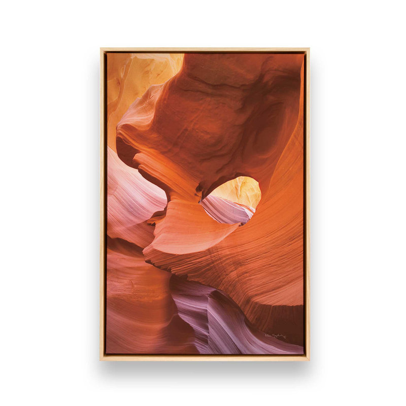 Sculpted by Time v1, impression, Cadre américain en érable flottant, H 18,75 po x l 12,75 po x P 1,75 po