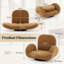 Upholstered Swivel Accent Chair-227531226