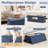 Folding Storage Ottoman Bench, Storage Chest Box w/Divider, Padded Seat Shoe Bench, Fabric Tufted Ottoman for Home-1135965601