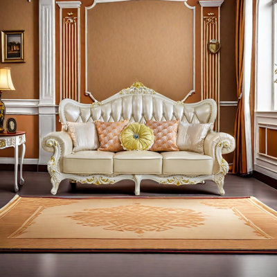 Chimel 87.7'' Leather Sofa