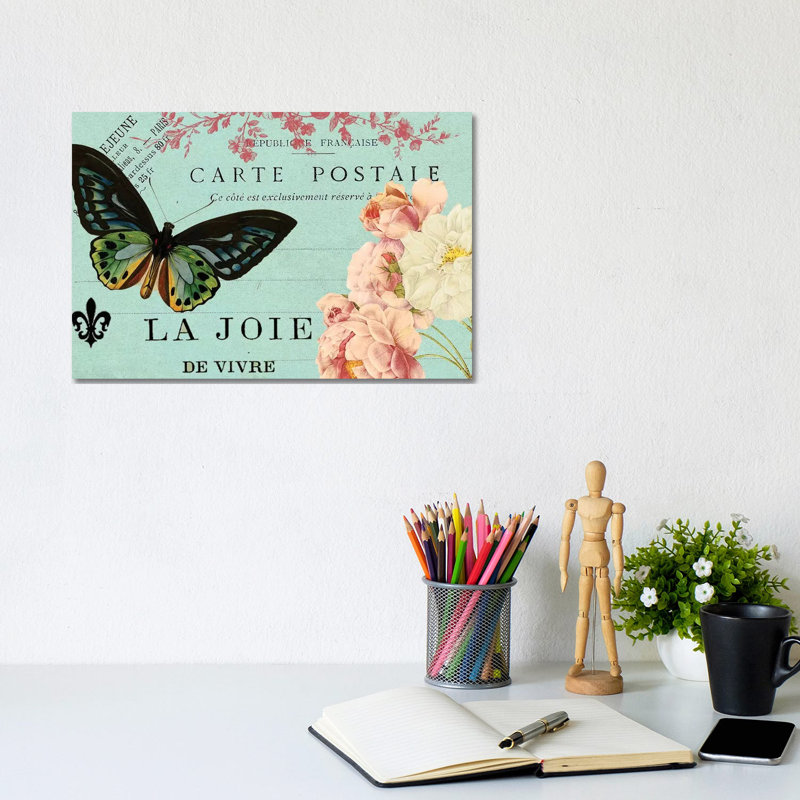 Postcards Of Paris IV by Sandy Lloyd - Wrapped Canvas Print, 20.32 cm H x 30.48 cm W