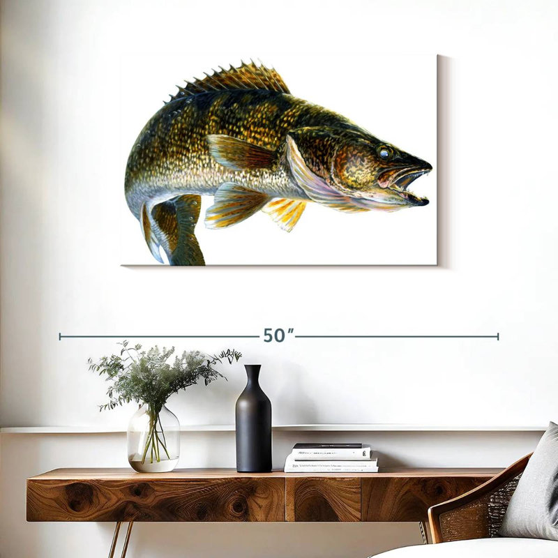 Break Line Walleye, 24" H x 36" W