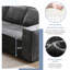 Canapé d'angle modulaire 6 places pour salon, 329,7 cm (129,5 po) en chenille froissée, sans assemblage, assise en tissu chenille ultra-épais, style contemporain, 329,7 cm (129,5 po), modulaire.