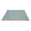 Hand Tufted Floral Area Rug in Blue/Gold-52732599