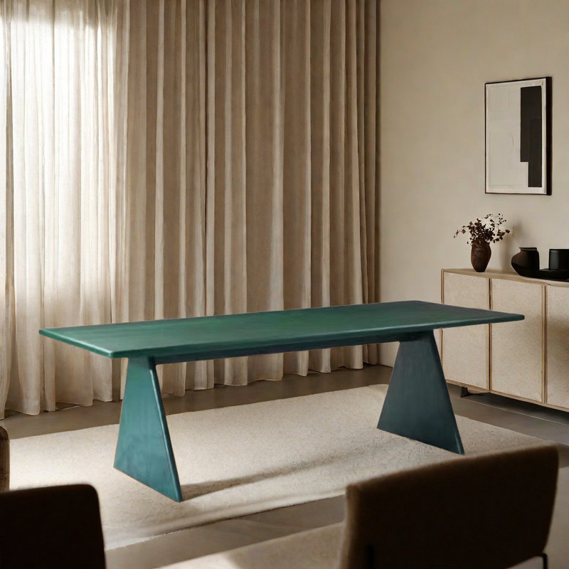 Odera Ash Solid Wood Dining Table, 29.53"H x 31.5"L x 70.87"W