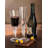 Flared Vertical Optic Stemmed Wine Glass
