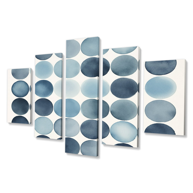 Chasse - décoration murale géométrique moderne - 5 panneaux