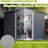 8x6 Ft Metal Outdoor Shed With Lockable Doors - Galvanized Steel For All Weather In Garden, Patio, Backyard, Lawn, Gray Sound Absorbing Material Rustproof And-118112012-118112013